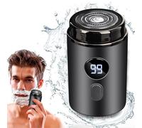 Electric Shaver, Portable Mini Shaver Electric Razor for Men, Pocket Size Beard Trimmer, USB Rechargeable Waterproof Shaver Easy One-Button Wet and Dry Use Suitable for Home,Car,Travel