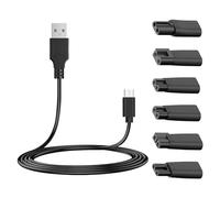 Electric Shaver Power Cord 5V USB Replacement Charger Cable for Electric Hair Clippers, Beard Trimmers, Shavers, Beauty Instruments, Desk Lamps, Purifiers Type C Power Charger(7 PCS)