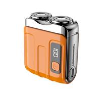 Electric Shaver, Wet & Dry Use Portable Beard Shaver USB Rechargeable Shaver with Double-Ring Magnetic Cutter for Travel Home Business