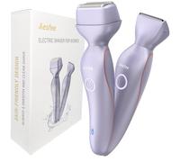 Electric Shavers for Women Face Pubic Hair, Dual-Head Ladies Razors for Legs Arms Underarm Full Body, Comfort Intimate Shaver for Womens Bikini Area IPX7 Waterproof Wet and Dry, USB-C Rechargeable