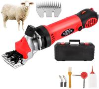 Electric Sheep Clippers 900W Wired Sheep Shears with 6-Speed Adjustment, Professional 13 Teeth Blade, Includes 5 Accessories for Shearing Sheep and Goats
