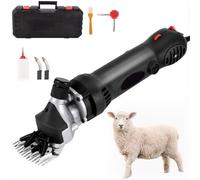 Electric Sheep Goat Shearing Machine 900W, Electric Sheep Shears with 6-Speed Transmission, Professional Sheep Shearing Clipper for Shaving Sheep, Goats, Cattle & Farm Pet Black