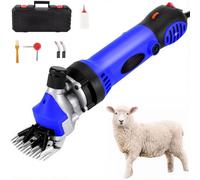 Electric Sheep Goat Shearing Machine 900W, Electric Sheep Shears with 6-Speed Transmission, Professional Sheep Shearing Clipper for Shaving Sheep, Goats, Cattle & Farm Pet Blue