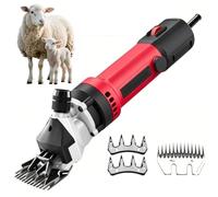 Electric Sheep Goat Shearing Machine, Professional Heavy Duty Wool Clipper with 9/13-Tooth Blade 6 Speeds, Quick Trim Livestock Shears for Sheep, Goats 13 Tooth