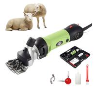 Electric Sheep Shearing Clippers, 350W Farm Wool Sheep Shears with 6-Speed Adjustable, 13 Straight Tooth Blades, for Thick Goat Pet Cattle Animal
