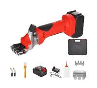 Electric Sheep Shears, 550W Professional Clippers with 1 Batteries, Multiple Speed Settings & 9-Tooth and 13-Tooth Blades, 2800RPM Suitable for Sheep, Goats, Camels, and Alpacas,13-Tooth