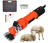 Electric Sheep Shears, 6-Speed Shearing Clippers with Stainless Steel Blade, Ideal for Farm Use on Thick Coat Animals and Alpacas