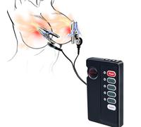 Electric Shock Clitorist Clamp Metal Vaginal Clit Pussy Clamps Vibrating Nipple Clamp Nipple Stimulator Torture Electro Sex Kinky Toys with Customizable Intensity for Women Advanced BDSM Sensory Play