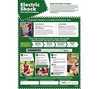 Electric Shock First Aid | Health and Safety Posters | Laminated Gloss Paper 420mm x 594mm (A2) | Health and Safety Office and Commercial Wall Charts | Education Charts by Daydream Education