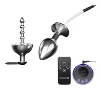 Electric Shock Metal Urethral Stimulator & Anal Plug for Men - Stainless Steel Urethral Dilator, Smooth Touch Sounding Rod, BDSM Male Pleasure Toy for Deep Stimulation & Adult Urethra Play - Style A