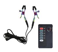 Electric Shock Nipple Clamps Clip -Adjustable Nipple Clamps Current Level Electric Nipple Clamps Nipple Jewelry Non Piercing, Suitable for Ladies Own Use and Flirting with Adult Couples Style