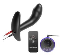 Electric Shock Soft Silicone Plug Butt Plug Dildo Multi-Frequency Electric | Stimulation Anal Plug Dilator with Remote Control, E-stim Prostate Massager, G-Spot Stimulator SM Sex Toy for Men