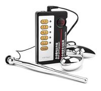 Electric Shock Stainless Steel Butt Plug Prostate Massage Electro Stimulation Anal Plugs G-spot Trainer Sex Toys for Women and Men Plugs Anal Expander Dildo (Large)