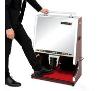 Electric Shoe Buffer - Fully Automatic Polisher with Dual Brushes, Low Noise, Stainless Steel, Dust Removal Kit for Home and Commercial Use