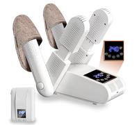 Electric Shoe Dryer, 4 Brackets Boot Dryer and Deodorizer, Shoes Dryer with Intelligent Timer, Folding Design & Quick Drying, Shoe Warmer for Shoes, Gloves, Hats, Socks, Ski Boots