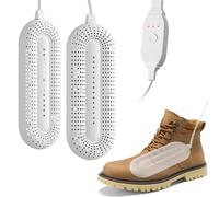 Electric Shoe Dryer, Boot Warmer, Portable Footwear Dryer Machine, 4/8/12 Timer, For Shoes, Ski Boots, Gloves, Socks, Ideal for Winter, Rainy Days, Travel, UK Plug