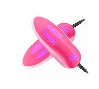 Electric Shoe Dryer UV Dryer for Shoes, Gloves, Hats, Socks, Ski Boots - Deodorizer (Pink)