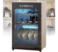 Electric Shoe Dryer with Timer, Adjustable Quick Drying Cabinet for Boots, Shoes, Gloves, and Socks, Holds 6-8 Pairs, Efficient Drying Solution