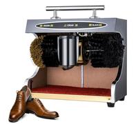 Electric Shoe Polisher - Fully Automatic Induction Machine for Quick Shoe Shine - Cleaning Kit for Hotels and Public Spaces