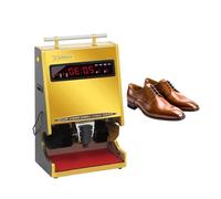 Electric Shoe Polisher, Fully Automatic Shoe Shine Machine with Time Display, Electric Shoe Cleaner for Hotel Lobby Office Commercial & Home Use Black