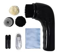 Electric Shoe Polisher Kit with 4 Replaceable Brush Heads, 2000 RPM for Efficient Cleaning of Shoes, Bags, and Sofas