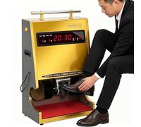 Electric Shoe Polisher Machine, Fully Automatic Leather Shoe Shine, Dust Removal Buffer for Home, Office, Lobby Use, Convenient and Efficient Cleaning Solution