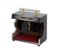 Electric Shoes Cleaner Shiner Sole Care Boot Shoe Polisher Brush Automatic Polishing Leather Shine Cleaning Machine Washer(Hard Brush Black)