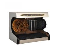 Electric Shoes Cleaner Shiner Sole Care Boot Shoe Polisher Brush Automatic Polishing Leather Shine Cleaning Machine Washer Quickly and Efficiently(Soft Brush Silver)