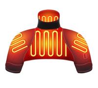 Electric Shoulder Warmer 65℃・55℃・45℃ 3- Temperature Settings, Electric Heating, Shoulder Heat Pad, Office & Home Use Warm Accessory, Machine Washable, Overheat Protection, Unisex S/L/2XL Small