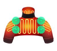 Electric Shoulder Warmer 65℃・55℃・45℃ 3- Temperature Settings, Electric Heating, Shoulder Heat Pad, Office & Home Use Warm Accessory, Machine Washable, Overheat Protection, Unisex S/L/2XL Small