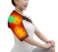 Electric Shoulder Warmer Single-Shoulder Shawl Style, Heating Pad, Warming Accessory, 15-60 Minute Timer, Suitable for Home Office/Office Use, Energy-Saving, Unisex, Machine Washable Small Size