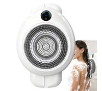 Electric Shower Back Cleaning Brush, Wall-Mounted Hands-Liberated Automatic Back Washer, 360° Rotating Exfoliating Body Scrubber, IPX7 Waterproof, Magnetic Charging for Deep Cleansing,A
