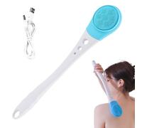 Electric Shower Brush - Long Handle Washer, USB Rechargeable Soft Bath Brush with Soft Bristles, Ergonomic Design Personal Care Tool Adult Hygiene Accessory