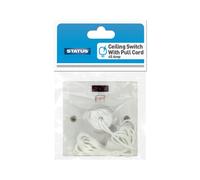 Electric Shower Ceiling Switch with Pull Cord 45 Amp Double Pole Isola