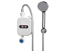 Electric Shower Heater - 3.5kw Tankless Water Heater, Water Heater with LED Display | 220V Waterproof Electric Water Heater, Instant Hot Water Heater, for Instant Heat Shower Water, Bath
