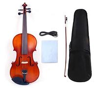 Electric Silent Violin 4/4 Maple+Spruce Hand-made Tone Case Full Size Violin