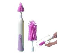 Electric Silicone Bottle Brush, Baby Bottle Brush, Water Resistant Bottle Cleaner Brush, Nipple Brush, 360° Cleaning, 1200mah, Baby Bottle Cleaner, Nursing Bottle Brush for New Moms