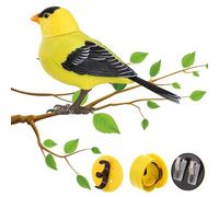 Electric Singing And Chirping Bird Toy, 13.5 Cm Motion And Sound Activated,ABS Cute Interactive Bird Toy Decoration,Battery Operated Simulation For Kids, Electric Desk Pets