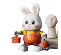 Electric Singing Rabbit - 25 cm Musical Bunny, Dancing Cartoon Plush Interactive Music Toy | Fun Moving Rabbit with 48 Songs for Kids from 3 Years Old Boys Girls Playroom