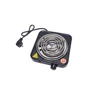 Electric Single Burner Cooktop Compact And Portable Adjustable Temperature Hot Plate 1000(W) Stainless Bbq Grill Mat Set (Black, One Size)