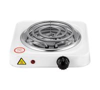 Electric Single Burner Cooktop, Compact And Portable, Adjustable Temperature Hot Plate, 1500w, Whit
