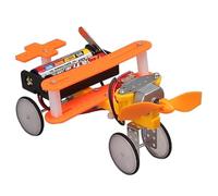 Electric Single Engine Airplane Science Experiments Kit for Kids - DIY Plastic Glider Engineering Science Kits with Motor and Propeller | STEM Educational Building Projects for Boys & Girls Ages 8-14