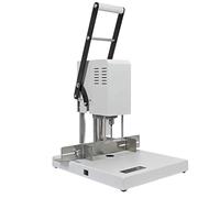 Electric Single Hole Puncher, 50mm Heavy Duty Binding Machine, 5-35mm Adjustable Margins, Waste Paper Box, 5mm Hollow Drill Bits, Perforation Reminder, for Printing House, Office