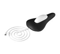 Electric Sit-On Pelvic Floor Muscle Trainer with Rechargeable Massage Pad | 9.3x5.7 Inch USB Powered Exerciser | Silicone PVC Comfort Seat For Women Men | Physical Strengthening Device