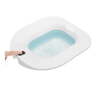 Electric Sitz Bath, Foldable Sitz Baths for Toilet Seat Adjustable Water Spray 300 lbs Load Capacity, Portable Hip Bath Bowl for Hemorrhoids Treatment and Post Partum Care(Blue)