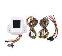 Electric Skateboard Distance Display with GPS Module, Controllable ESC Speed, White Plastic Housing - Real Time Speed, Mileage Tracking, Adjustable Code, Easy Installation