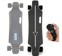 Electric Skateboard for Adults,350W Motorised Longboard 20/25km/h Top Speed, 8/15km Range Electric Longboard with 4-Speed Remote, Portable E-Skate for Urban Commute & Campus Cruising 8km