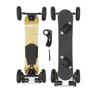 Electric Skateboard with Cruise Control & Remote, 1650W Dual Motor Off-Road All Terrain Longboard, 4 Speed Modes, 40KM/H, 10Ah Large Battery, Waterproof Motorised Board for Adults & Teens A