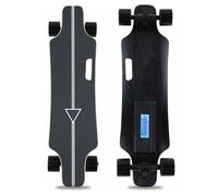 Electric Skateboard with Remote, Complete Cruiser Longboard with 4 Speed Smooth Braking, Supports forward/reverse switching, Top Speed Up To 29 Mph, for Adults Teens Beginners A
