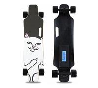 Electric Skateboard with Remote, Complete Cruiser Longboard with 4 Speed Smooth Braking, Supports forward/reverse switching, Top Speed Up To 29 Mph, for Adults Teens Beginners D